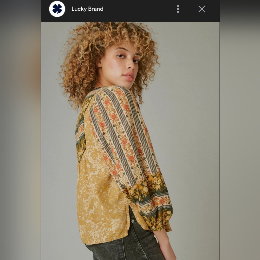 Lucky Brand boho blouse - Picture 7 of 7